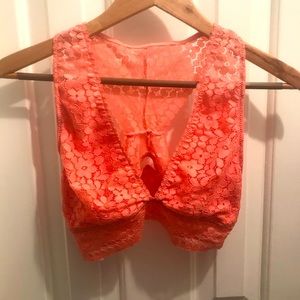 Peachy lace bralet XL